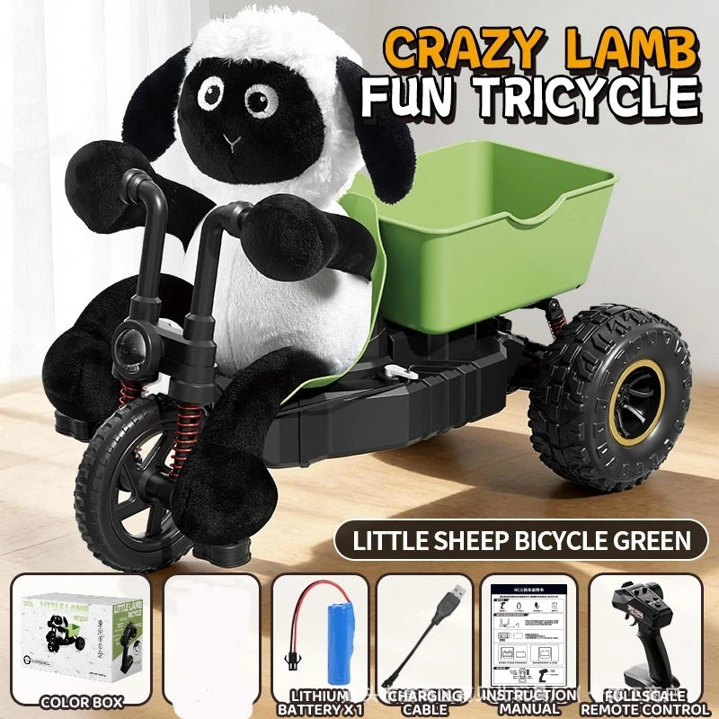 Rc Lamb Tricycle Drift Stunt Car High Speed Remote Control Toy Gift For Boys Birthday Present New Model Toy
