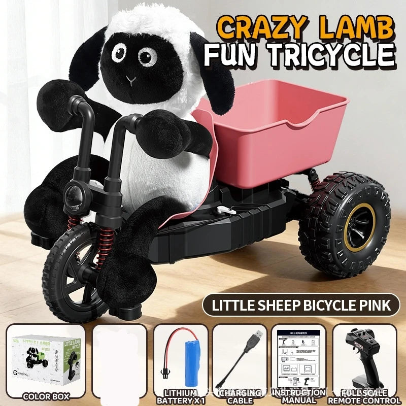 Rc Lamb Tricycle Drift Stunt Car High Speed Remote Control Toy Gift For Boys Birthday Present New Model Toy